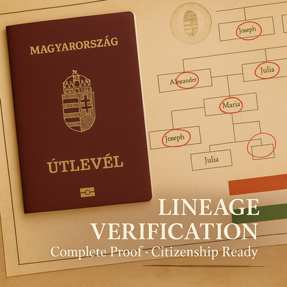 Hungarian Ancestry Research & Verification Package | Required for Passport Pro Program | Expert Genealogical Services